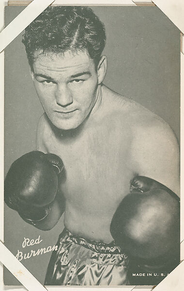 Red Burman from Boxers Exhibits series (W467), Exhibit Supply Company, Commercial photolithograph 