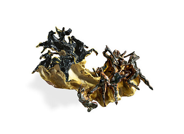 Battle (Battaglia), Lucio Fontana (Italian, 1899–1968), Glazed ceramic 