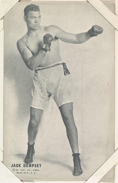 Jack Dempsey from Boxers Exhibits series (W467), Exhibit Supply Company, Commercial photolithograph 