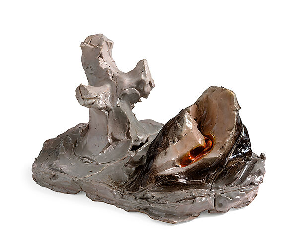 Clam and Coral (Vongola e Corallo), Lucio Fontana (Italian, 1899–1968), Glazed ceramic 