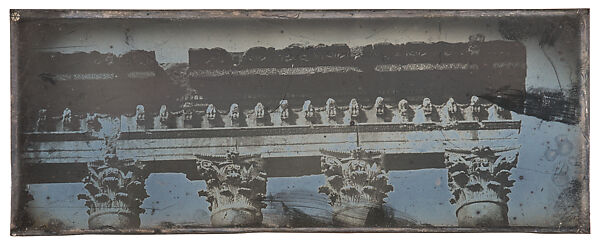 Entablature, Temple of Jupiter, Baalbek, Joseph-Philibert Girault de Prangey (French, 1804–1892), Daguerreotype 