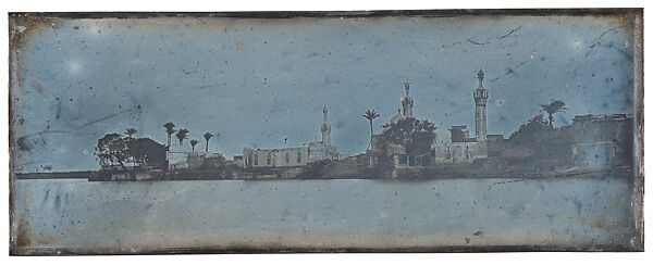 Fuwa, Viewed from the Island, Joseph-Philibert Girault de Prangey (French, 1804–1892), Daguerreotype 