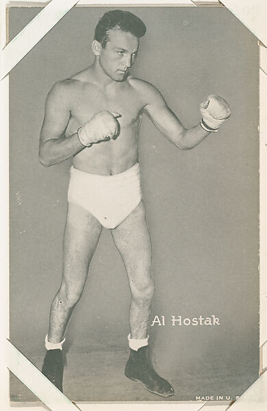 Al Hostak from Boxers Exhibits series (W467), Exhibit Supply Company, Commercial photolithograph 