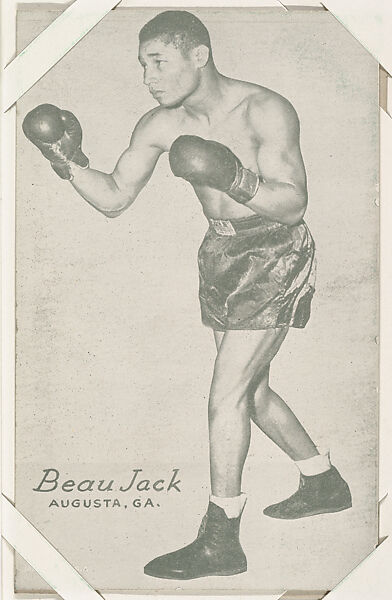Beau Jack from Boxers Exhibits series (W467), Exhibit Supply Company, Commercial photolithograph 