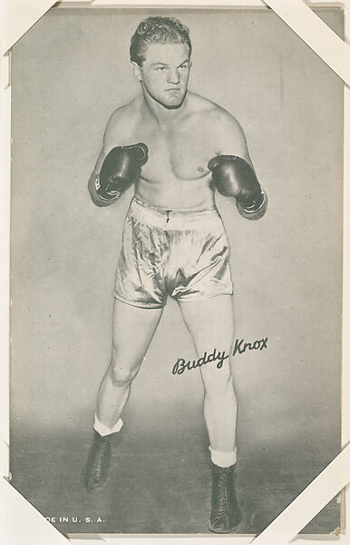 Buddy Knox from Boxers Exhibits series (W467), Exhibit Supply Company, Commercial photolithograph 