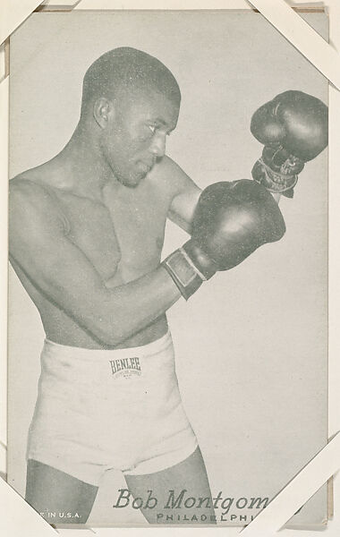 Bob Montgomery from Boxers Exhibits series (W467), Exhibit Supply Company, Commercial photolithograph 
