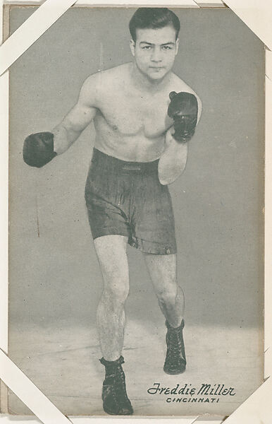 Freddie Miller from Boxers Exhibits series (W467), Exhibit Supply Company, Commercial photolithograph 
