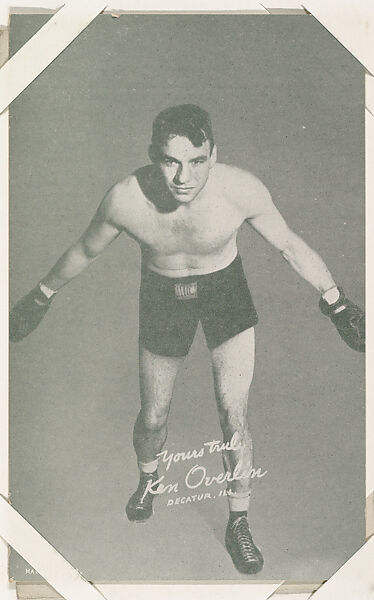 Ken Overlin from Boxers Exhibits series (W467), Exhibit Supply Company, Commercial photolithograph 