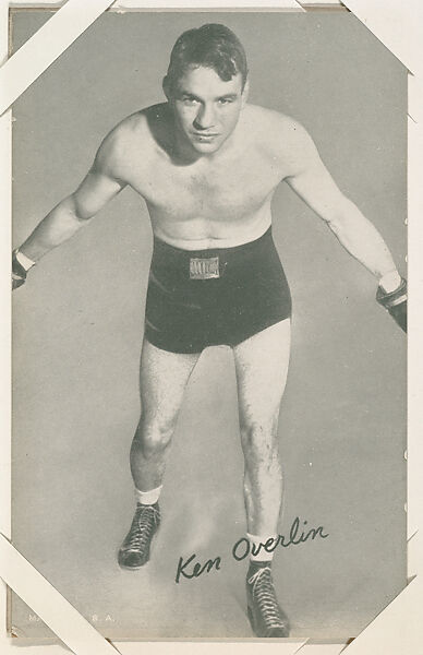 Ken Overlin from Boxers Exhibits series (W467), Exhibit Supply Company, Commercial photolithograph 