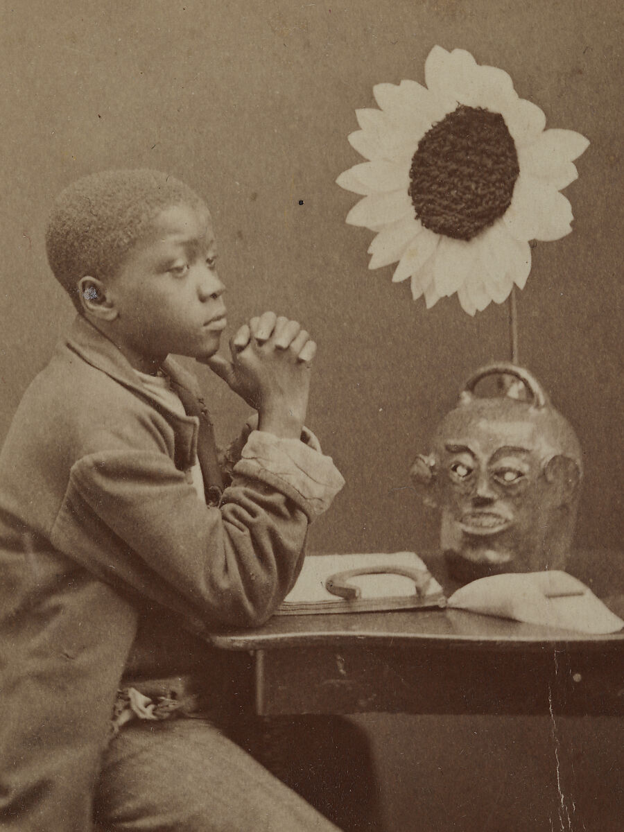 "An Aesthetic Darkey" from the "Aiken and Vicinity" series, James A. Palmer (Irish-American, 1825–1896), Albumen silver print from glass negative, American