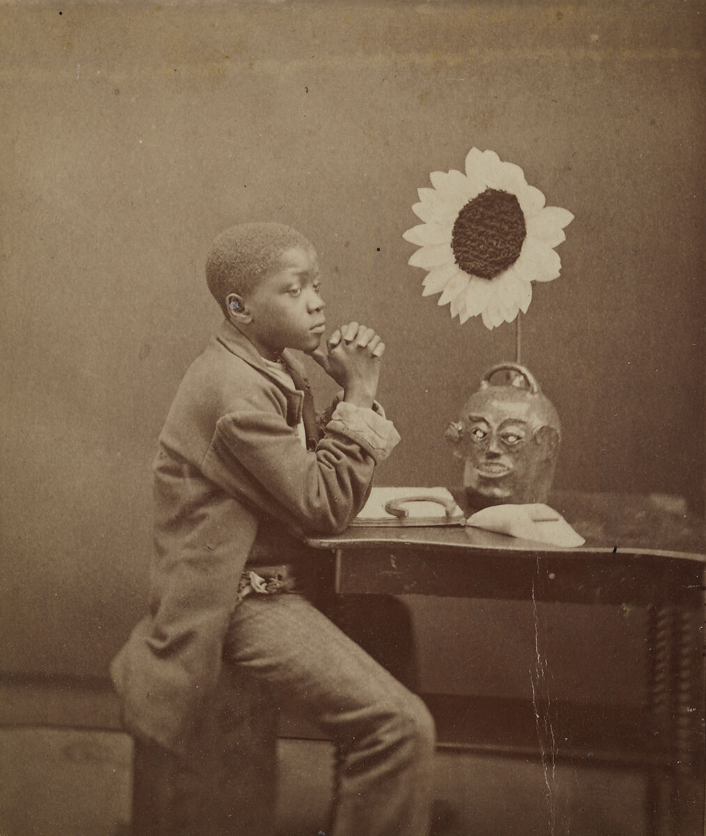 "An Aesthetic Darkey" from the "Aiken and Vicinity" series, James A. Palmer (Irish-American, 1825–1896), Albumen silver print from glass negative, American