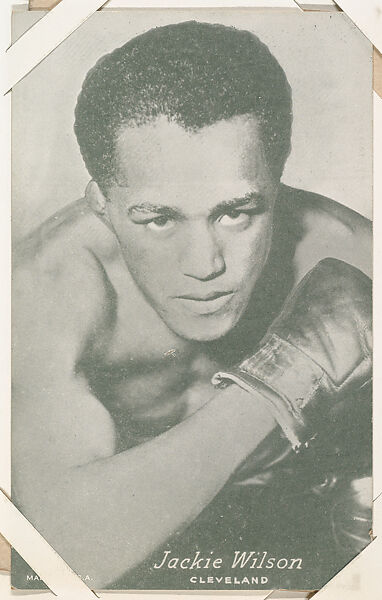Jackie Wilson from Boxers Exhibits series (W467), Exhibit Supply Company, Commercial photolithograph 