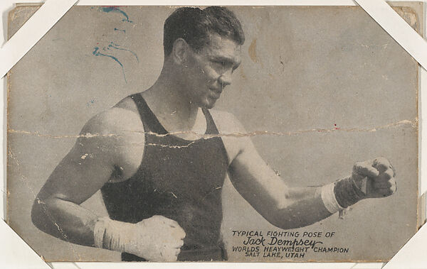 Jack Dempsey from Boxers Exhibits series (W467), Exhibit Supply Company, Commercial photolithograph 