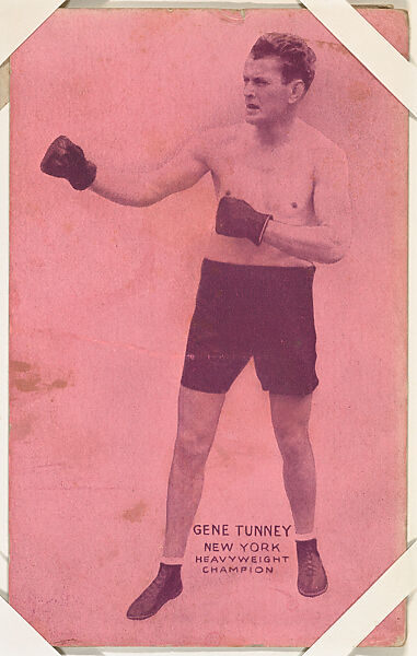 Gene Tunney from Boxers Exhibits series (W467), Exhibit Supply Company, Commercial color photolithograph 