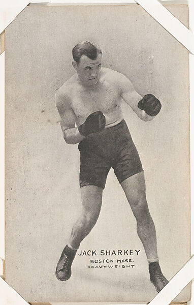 Jack Sharkey from Boxers Exhibits series (W467), Exhibit Supply Company, Commercial photolithograph 
