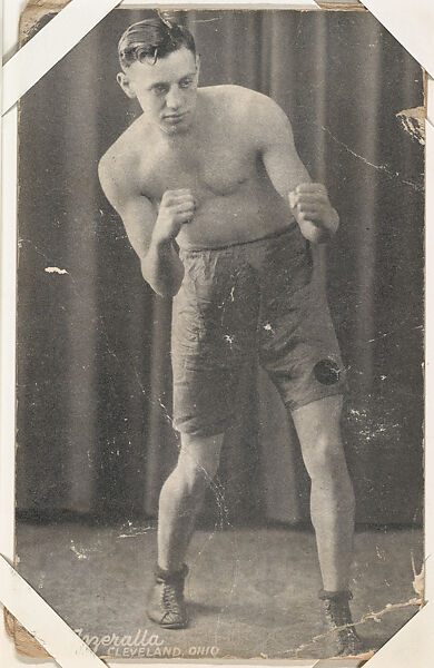 Joe Azzeralla from Boxers Exhibits series (W467), Exhibit Supply Company, Commercial photolithograph 