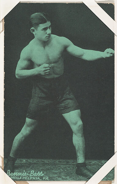 Bennie Bass from Boxers Exhibits series (W467), Exhibit Supply Company, Commercial color photolithograph 