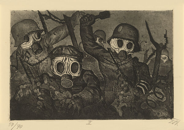 Der Krieg (The War), Otto Dix (German, Untenhaus 1891–1969 Singen), Set of fifty-one prints; etching, drypoint, and aquatint 