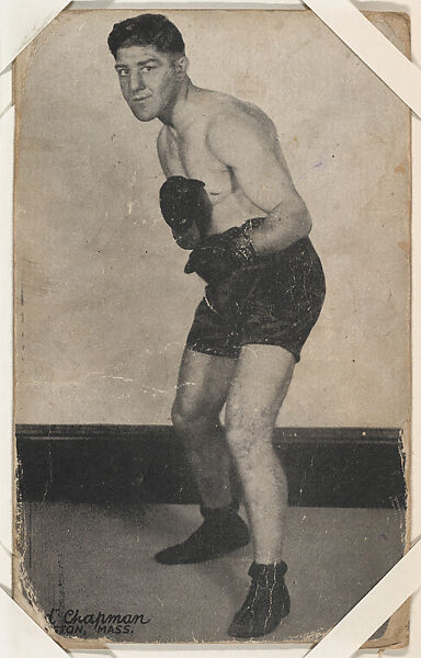 "Red" Chapman from Boxers Exhibits series (W467), Exhibit Supply Company, Commercial photolithograph 