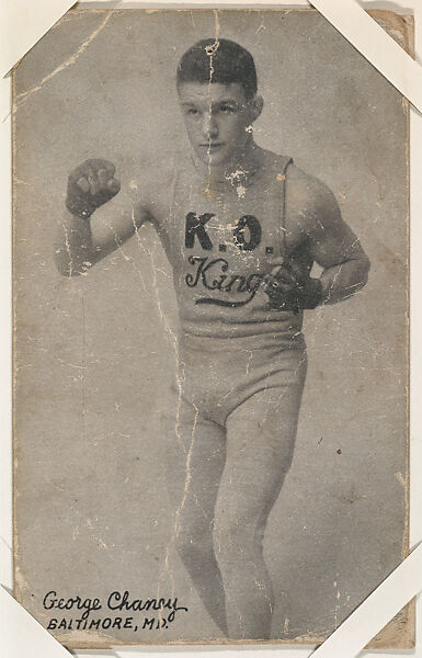 George Chaney from Boxers Exhibits series (W467), Exhibit Supply Company, Commercial photolithograph 