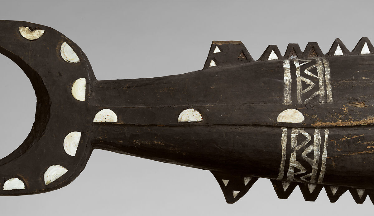 Shark Reliquary, Wood, shell, pigment, Solomon Islands