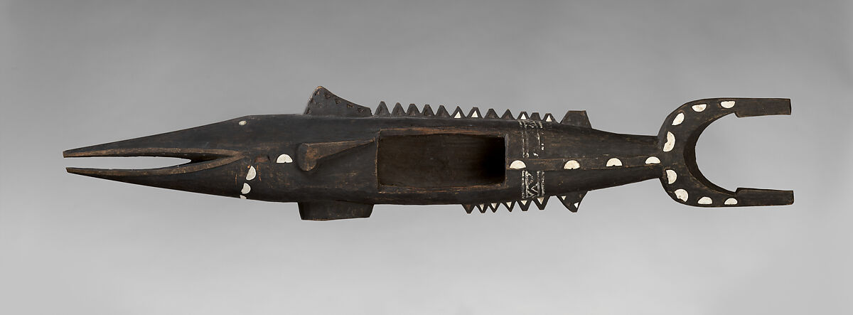 Shark Reliquary, Wood, shell, pigment, Solomon Islands