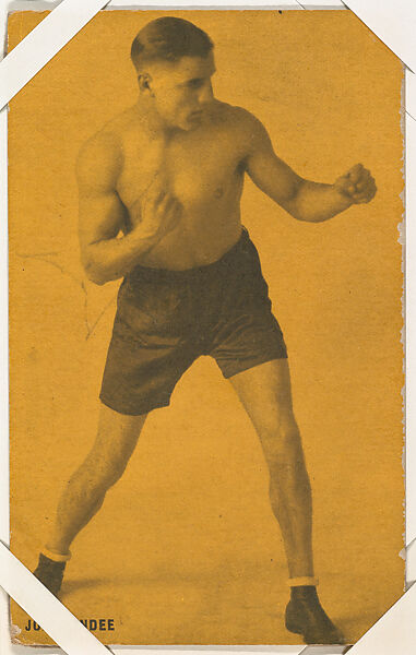 Johnny Dundee from Boxers Exhibits series (W467), Exhibit Supply Company, Commercial color photolithograph 