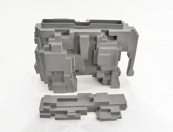 Elephant Sculpture, Eduardo Paolozzi (British, 1924–2005), Poly(vinyl chloride) (PVC), polystyrene (PS) and paper