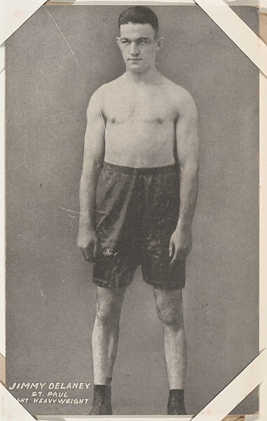 Jimmy Delaney from Boxers Exhibits series (W467), Exhibit Supply Company, Commercial photolithograph 