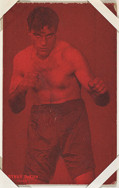 Arthur DeKuh from Boxers Exhibits series (W467), Exhibit Supply Company, Commercial color photolithograph 