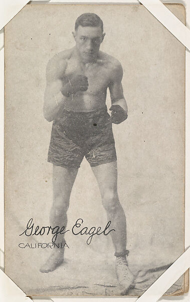 George Eagel from Boxers Exhibits series (W467), Exhibit Supply Company, Commercial photolithograph 