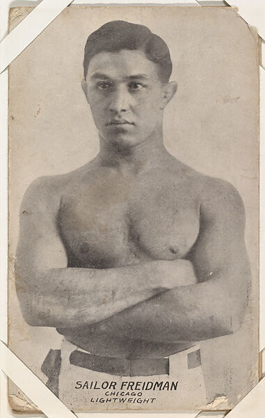 Sailor Freidman from Boxers Exhibits series (W467), Exhibit Supply Company, Commercial photolithograph 