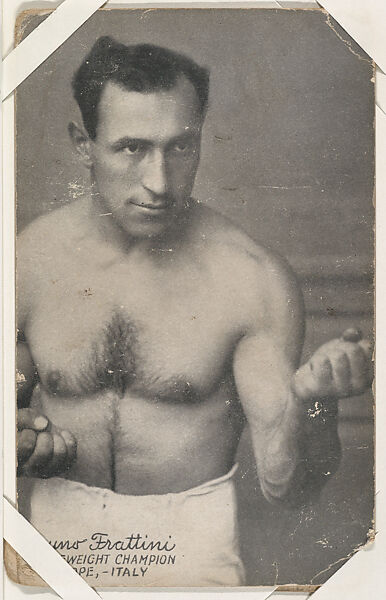 Bruno Frattini from Boxers Exhibits series (W467), Exhibit Supply Company, Commercial photolithograph 
