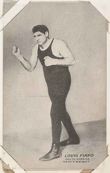 Louis Firpo from Boxers Exhibits series (W467), Exhibit Supply Company, Commercial photolithograph 