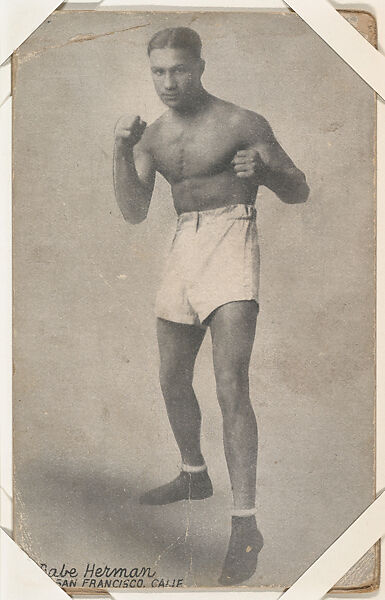 Babe Herman from Boxers Exhibits series (W467), Exhibit Supply Company, Commercial photolithograph 