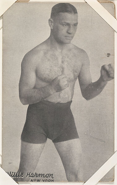 Willie Harmon from Boxers Exhibits series (W467), Exhibit Supply Company, Commercial photolithograph 