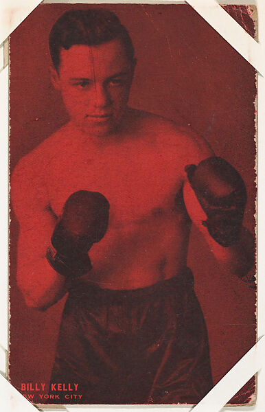 Billy Kelly from Boxers Exhibits series (W467), Exhibit Supply Company, Commercial color photolithograph 