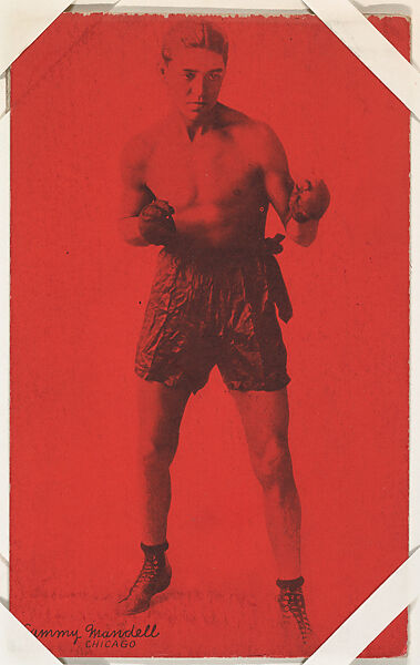 Sammy Mandell from Boxers Exhibits series (W467), Exhibit Supply Company, Commercial color photolithograph 