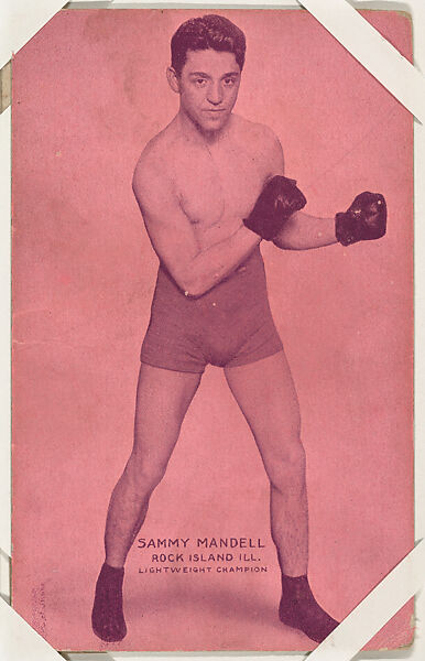 Sammy Mandell from Boxers Exhibits series (W467), Exhibit Supply Company, Commercial color photolithograph 