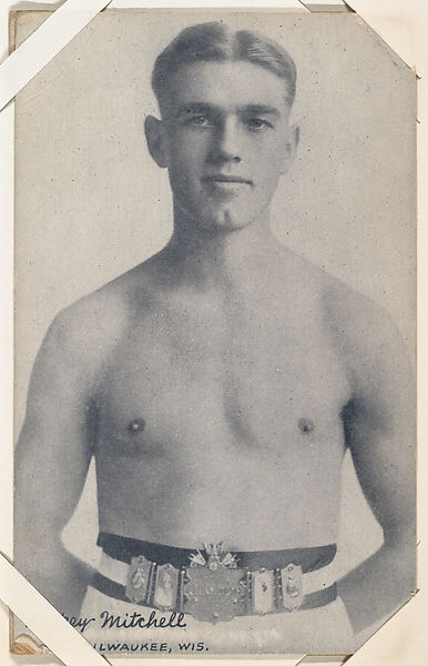 Pinkey Mitchell from Boxers Exhibits series (W467), Exhibit Supply Company, Commercial photolithograph 