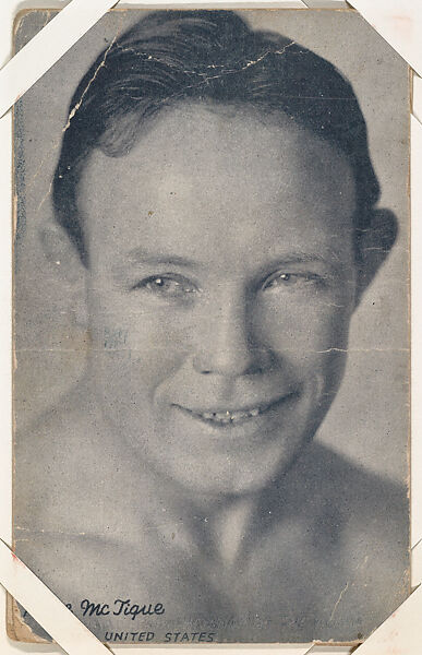 Mike McTigue from Boxers Exhibits series (W467), Exhibit Supply Company, Commercial photolithograph 