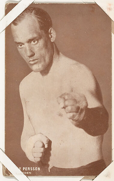 Harry Persson from Boxers Exhibits series (W467), Exhibit Supply Company, Commercial photolithograph 