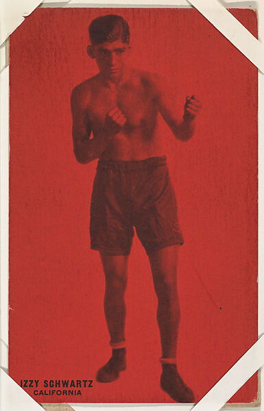 Izzy Schwartz from Boxers Exhibits series (W467), Exhibit Supply Company, Commercial color photolithograph 