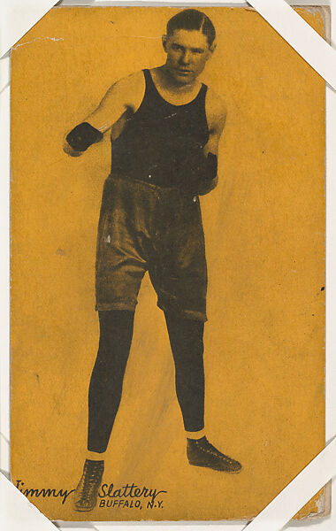 Jimmy Slattery from Boxers Exhibits series (W467), Exhibit Supply Company, Commercial color photolithograph 