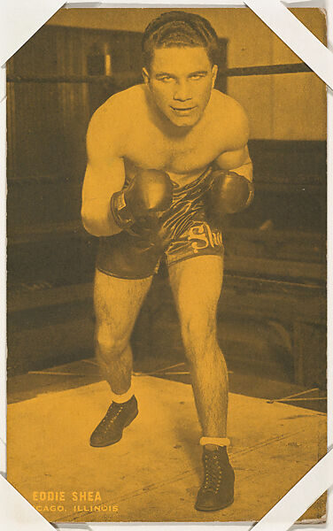 Eddie Shea from Boxers Exhibits series (W467), Exhibit Supply Company, Commercial color photolithograph 