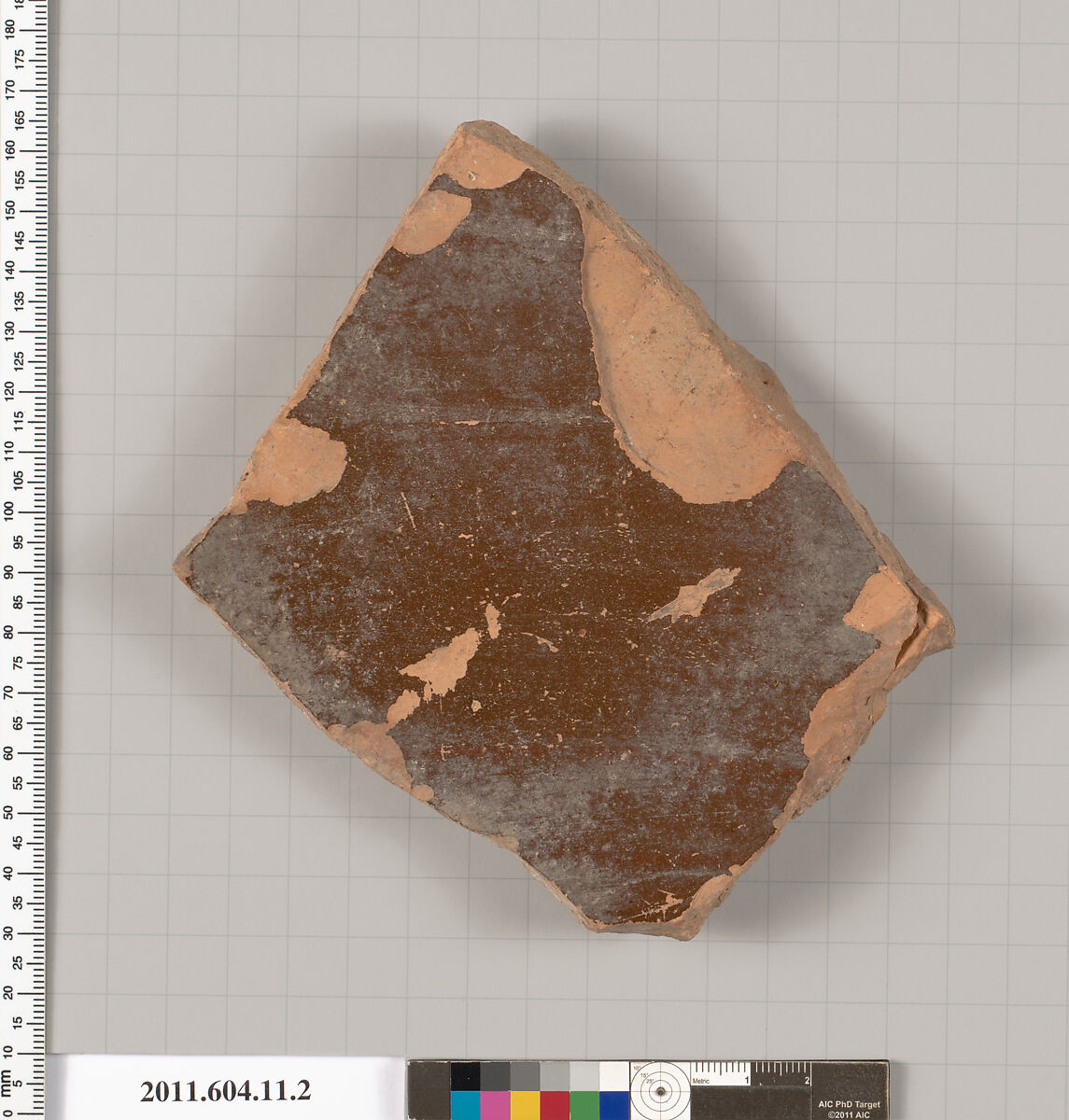 Terracotta fragment of an undetermined open shape, Terracotta, Greek, Chalcidian