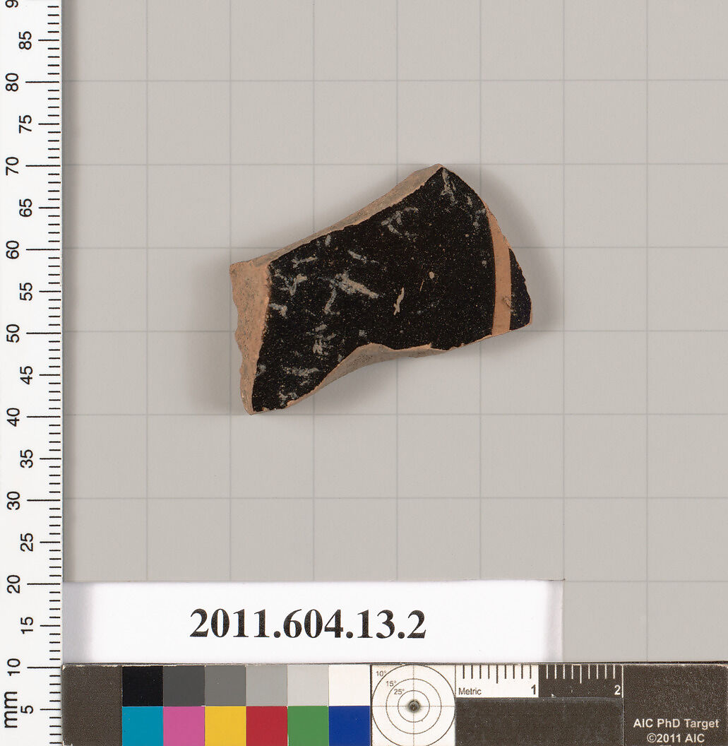 Terracotta fragment of a kylix (drinking cup), Terracotta, East Greek