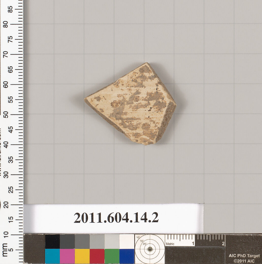 Terracotta fragment of a closed shape, Terracotta, Unknown fabric