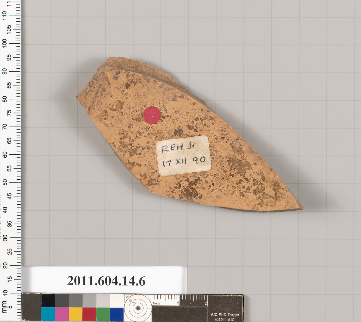 Terracotta fragment of an amphora?, Terracotta, Unknown fabric