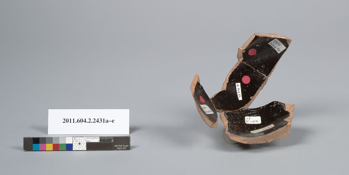 Terracotta fragments of a mastoid?, Terracotta, Greek, Attic